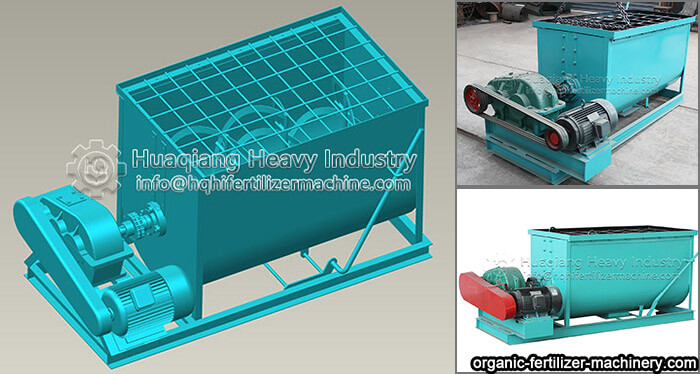 mixer in manufacturing process of organic fertilizer equipment